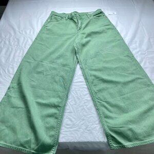 NWT Gap Green Wide Leg Jeans Size 29/8p